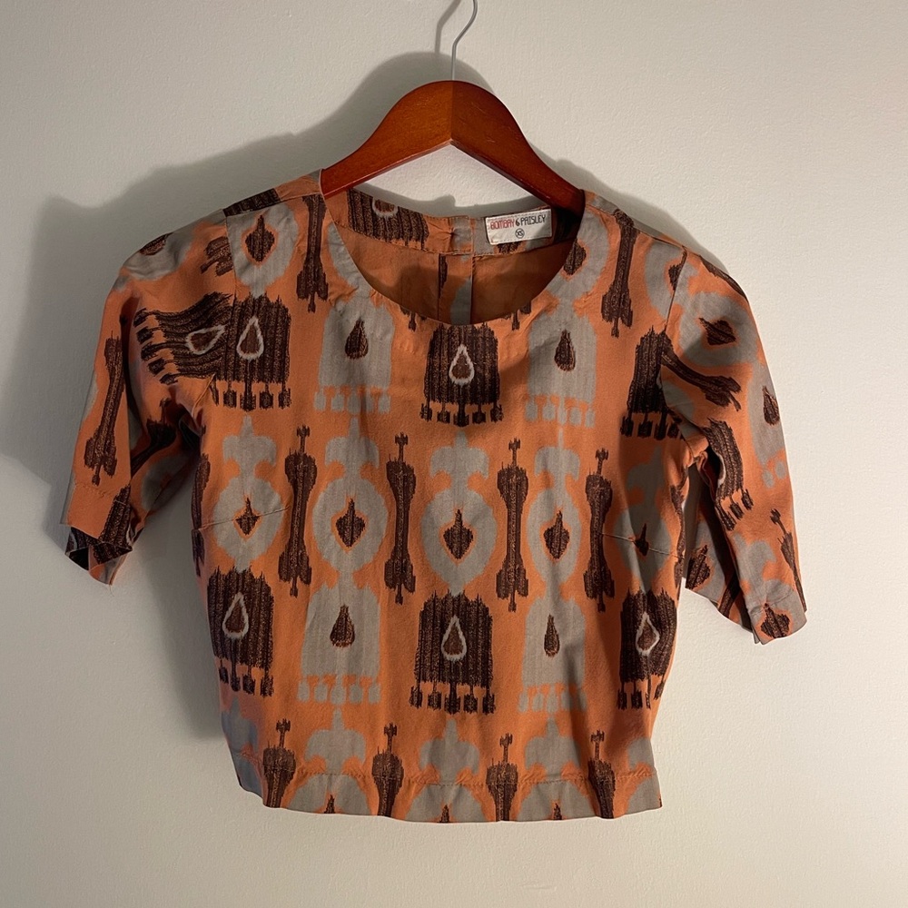 Bombay Paisley Crop Top